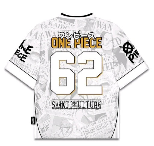 Saint Culture x One Piece Luffy "62" Anime Football Jersey Trend Craze