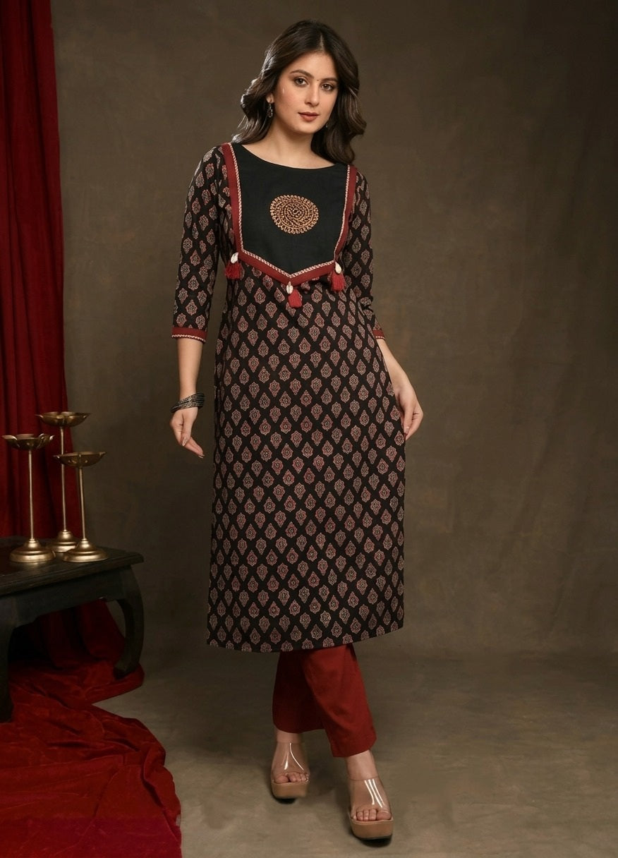 Printed Straight Kurti Trend Craze