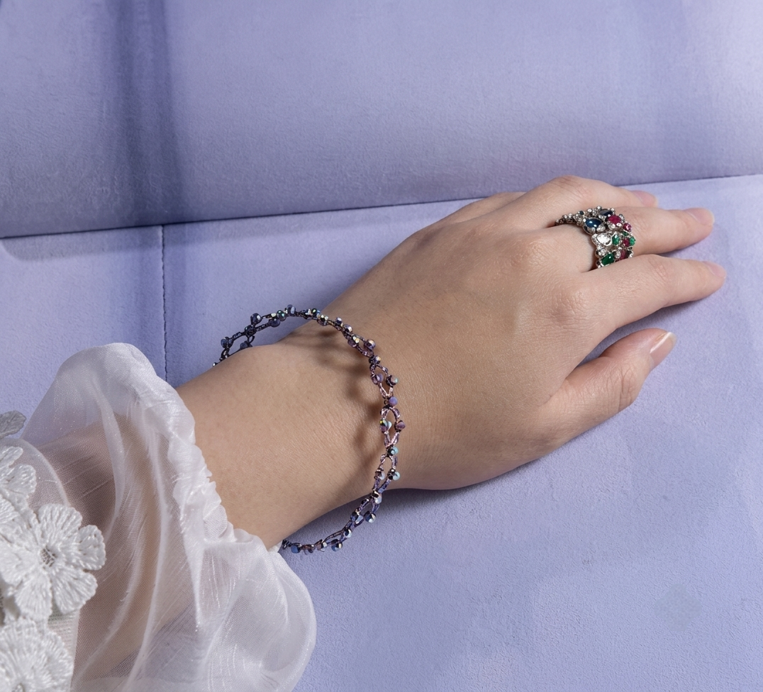 Silver Convertible 2-in-1 Expandable Ring to Bracelet Trend Craze