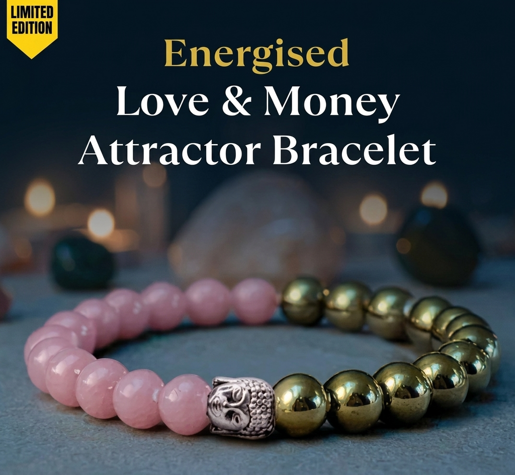 Energised Rose Quartz & Pyrite Bracelet Trend Craze