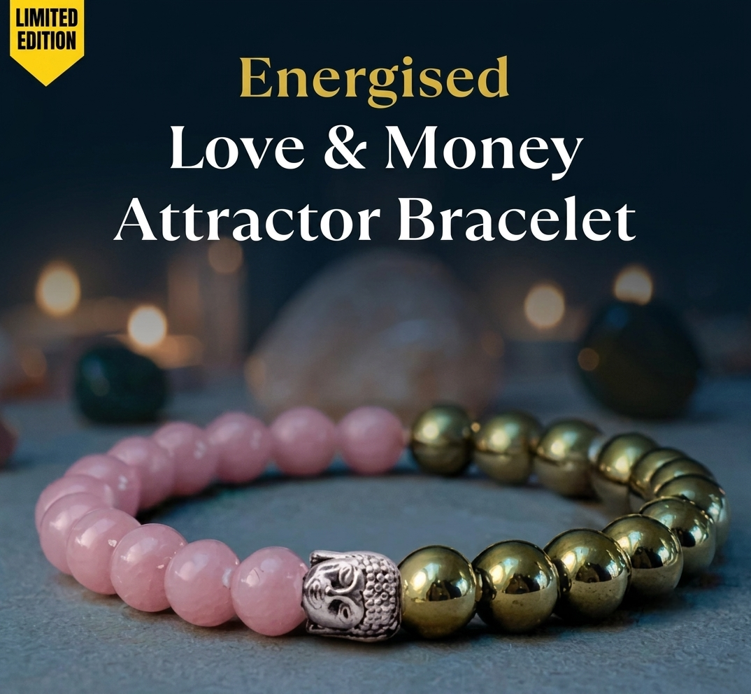 Energised Rose Quartz & Pyrite Bracelet Trend Craze