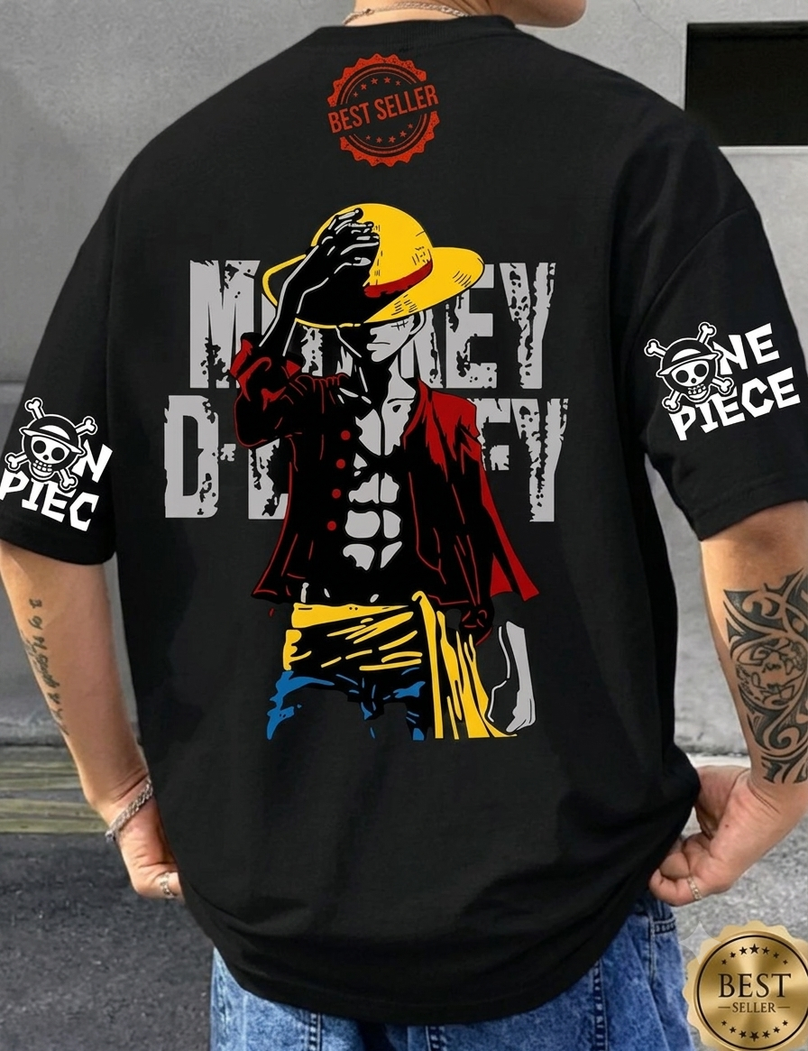 Luffy Oversized Anime Graphic T-Shirt Trend Craze