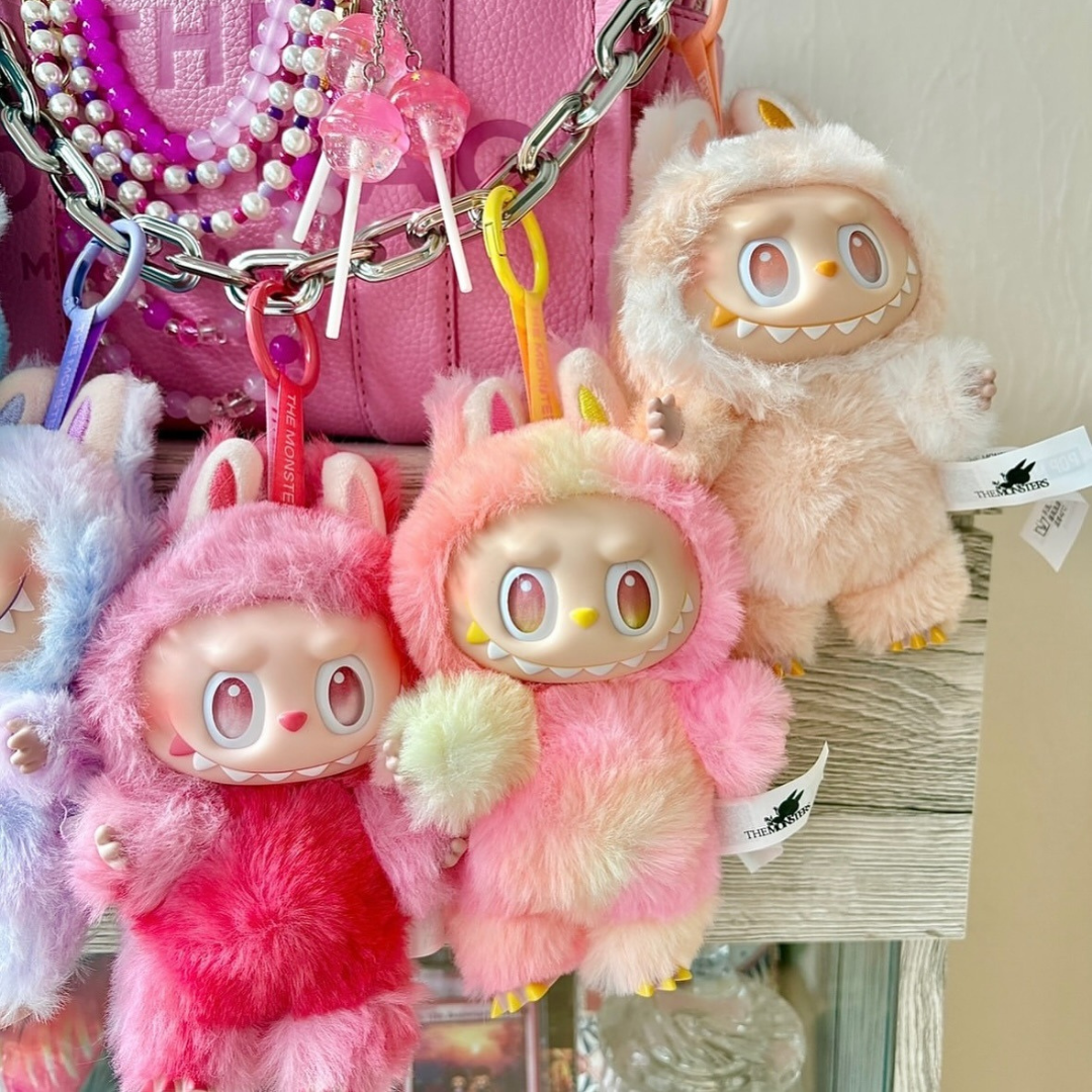 Cute Labubu Plush Keychain Pendant Trend Craze